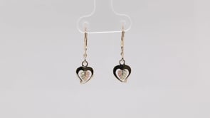 10K yellow gold heart and two-tone leaf dangle earrings by Mt. Rushmore Black Hills Gold, product video