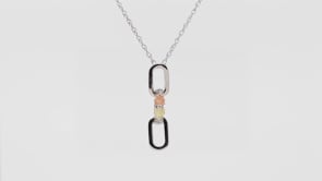 Sterling silver link dangle pendant by Landstrom's Black Hills Gold, product video