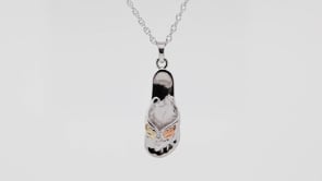 Sterling silver flip flop pendant by Mt. Rushmore Black Hills Gold, product video