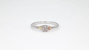 Sterling silver diamond accent bead promise ring by Mt. Rushmore Black Hills Gold, product video